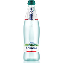 Вода минеральная "Borjomi", газированная, 0.5 л, стекло