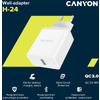 Адаптер питания "CANYON CNE-CHA24W" QC3.0, белый - 5
