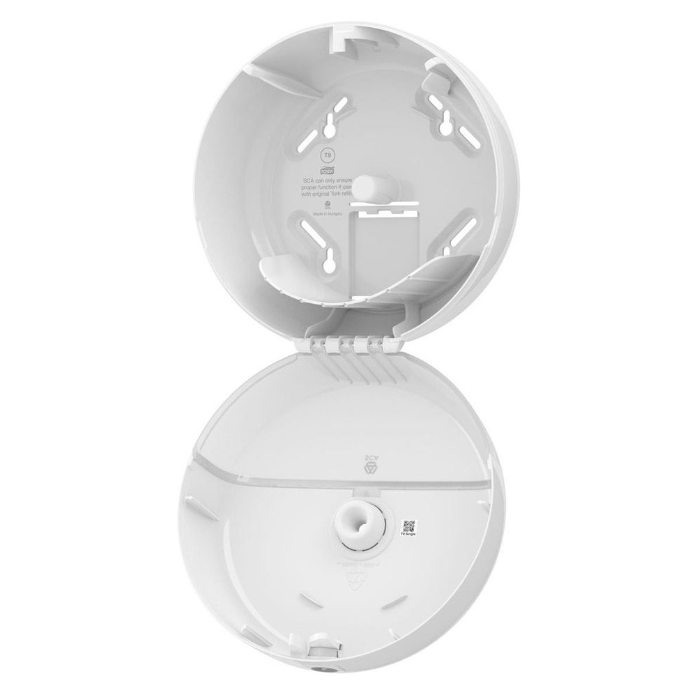 Диспенсер "Tork SmartOne T9" для туалетной бумаги в мини рулонах, пластик, белый (681000) - 2