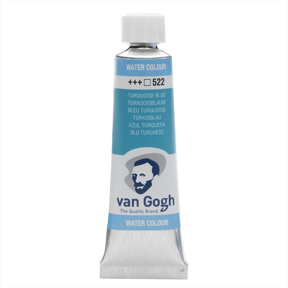 Краски акварельные "Van Gogh", 522 бирюзовый, 10 мл, туба