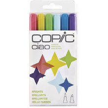Набор маркеров перманентных "Copic ciao", 6 цветов, светлые оттенки