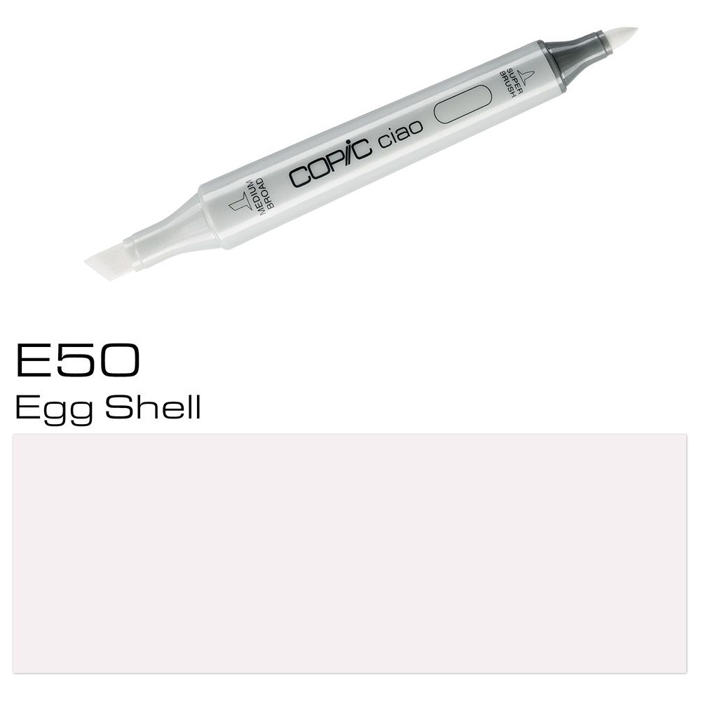 Маркер перманентный "Copic ciao", E-50 яичная скорлупа