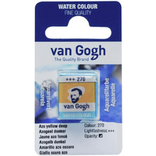 Краски акварельные "Van Gogh", 270 желтая темная AZO, кювета
