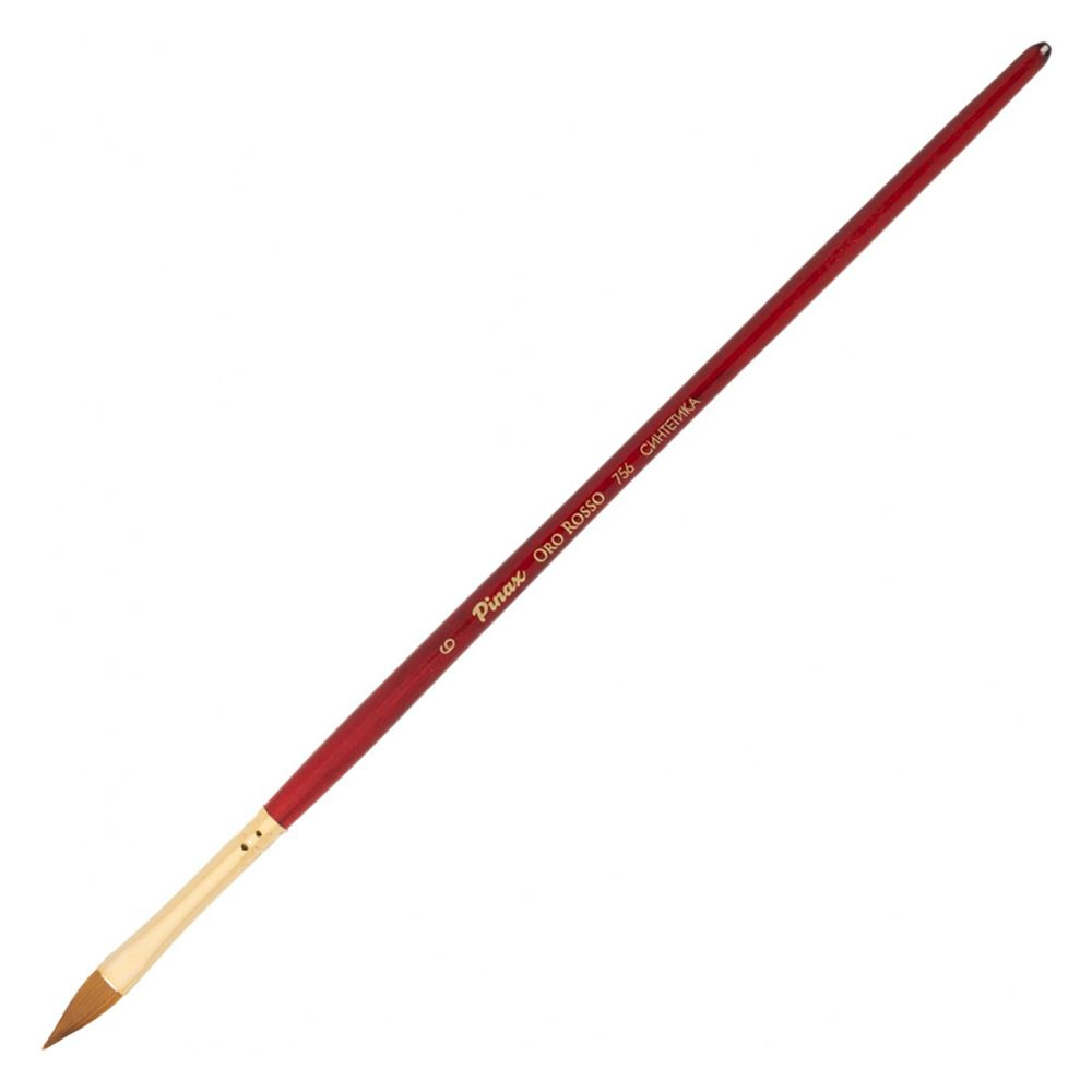 Кисть для рисования "Pinax ORO ROSSO", синтетика, "кошачий язык", №6