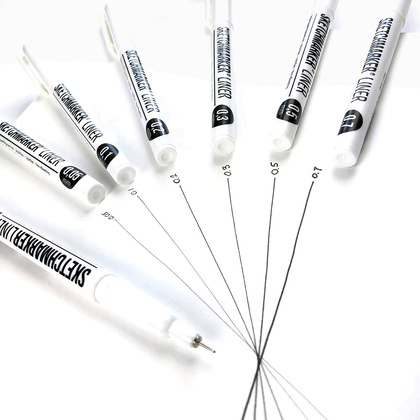 Ручка капиллярная "Sketchmarker", 0.1 мм, черный - 7