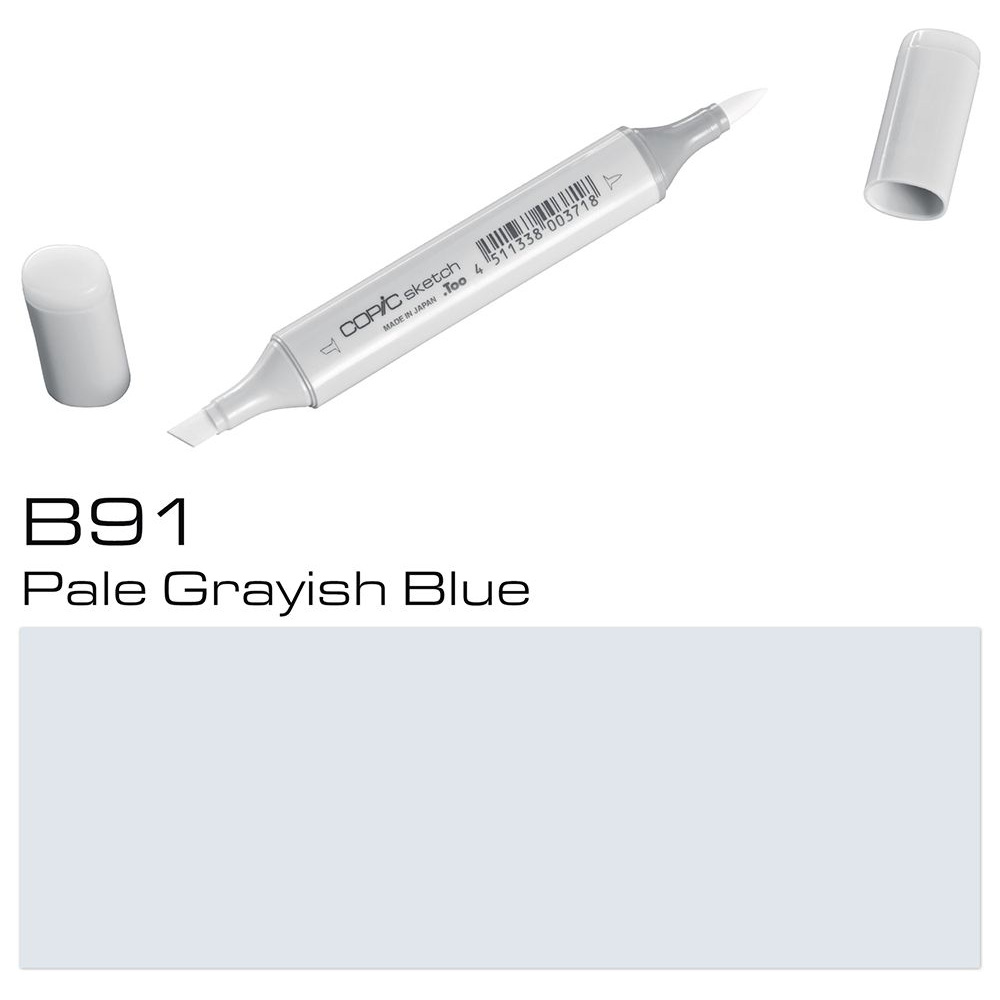 Маркер перманентный "Copic Sketch", B-91 бледный серовато-синий