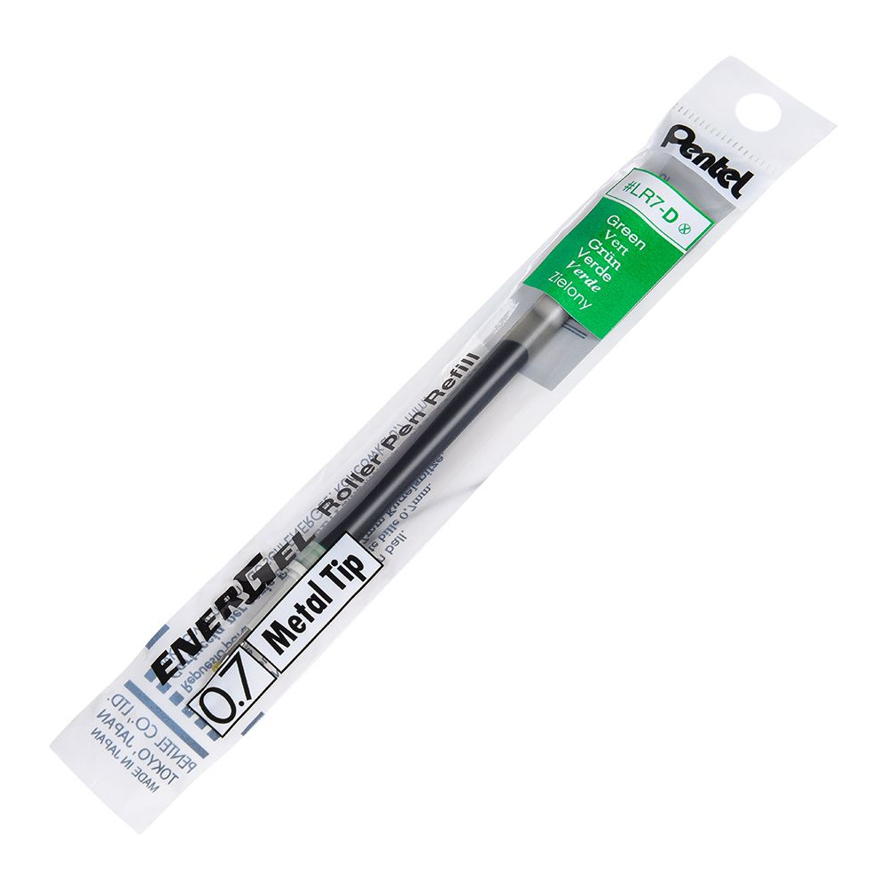 Стержень-роллер "Pentel EnerGel", 0.7 мм, 110 мм, зеленый - 2
