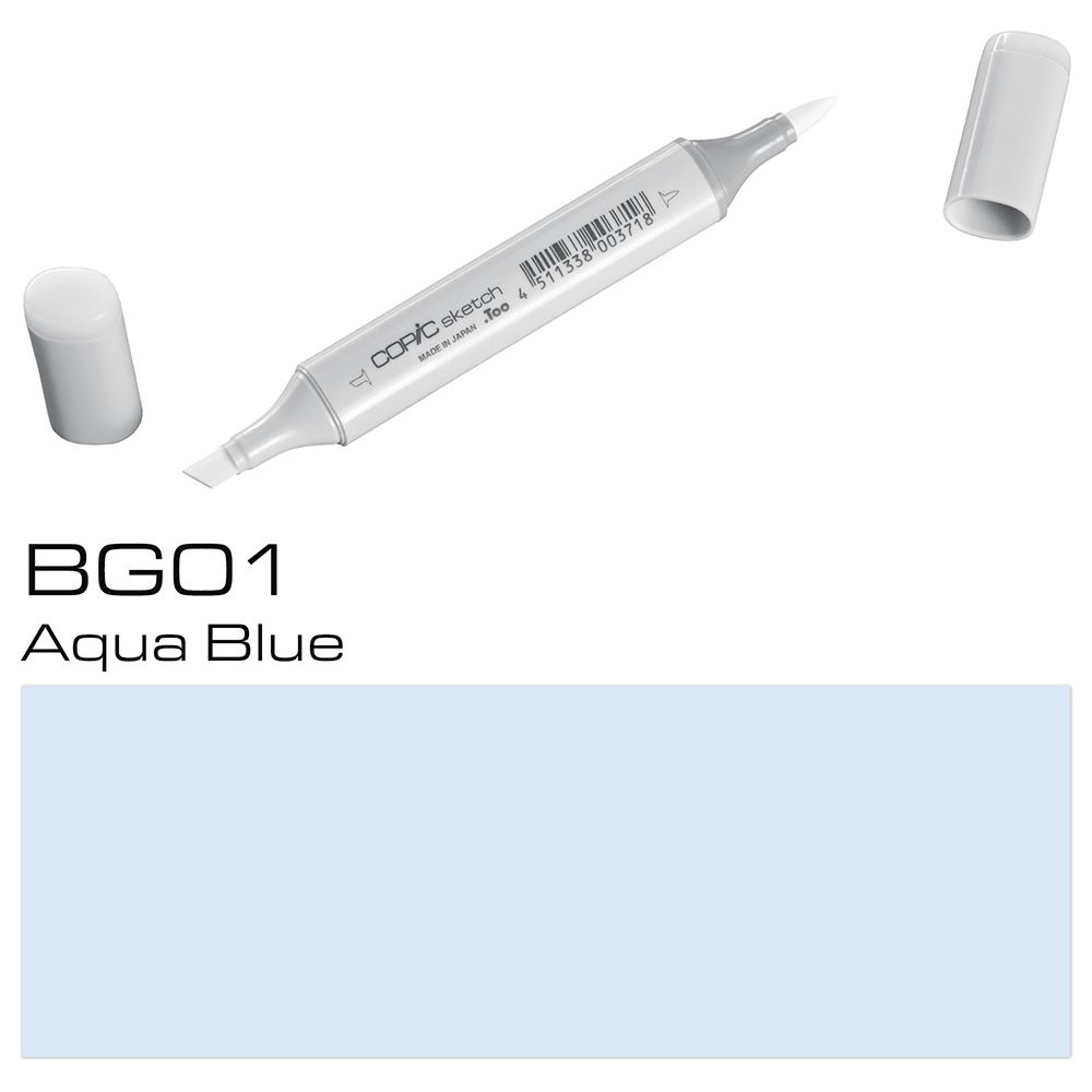Маркер перманентный "Copic Sketch", BG-01 голубая аква