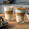 Стакан стеклянный "Solo Latte Macchiato", 410 мл, розовый, коричневый - 3