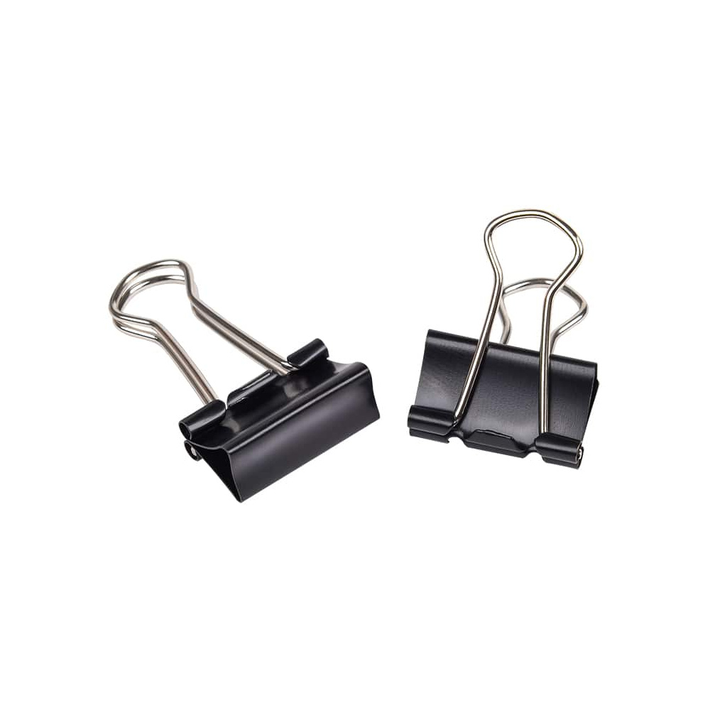 Зажим для бумаги "Office Products", 19 мм, 12 шт, черный - 3