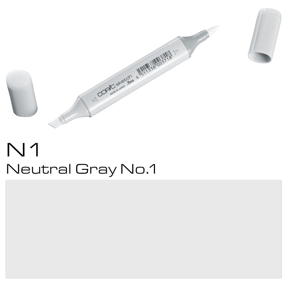 Маркер перманентный "Copic Sketch", N-1 нейтральный серый №1
