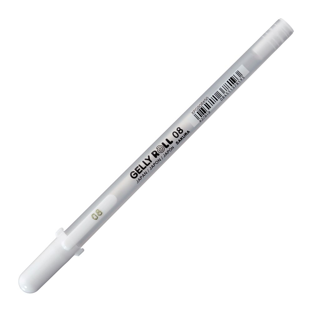 Ручка гелевая "Gelly Roll Basic", 0.4 мм, белый, стерж. белый