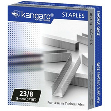 Скобы "Kangaro", 23/8, 2000 шт, металлик