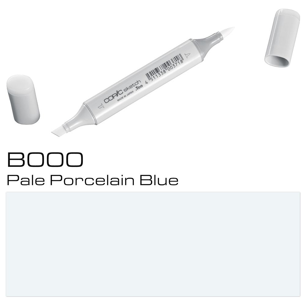 Маркер перманентный "Copic Sketch", B-000 бледно-фарфоровый синий