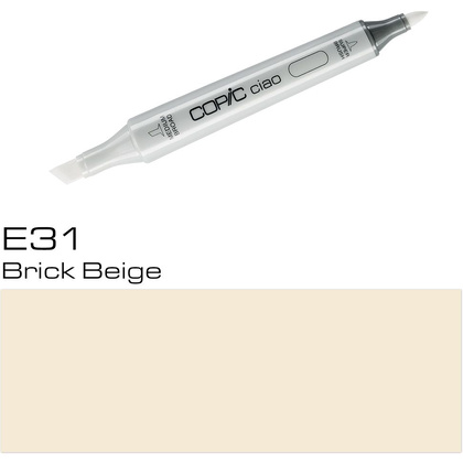 Маркер перманентный "Copic ciao", E-31 кирпично-бежевый