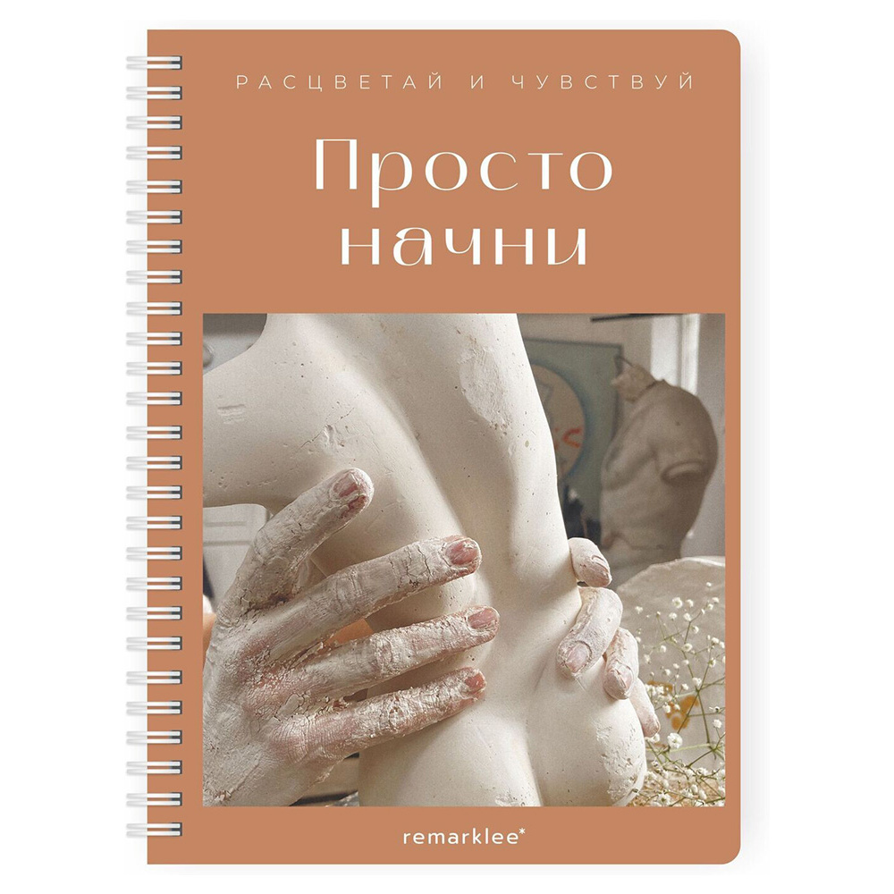 Блокнот-планер "Для записи клиентов. Просто начни", А5, 83 листа, бронзовый