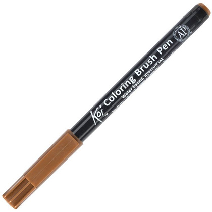 Маркер акварельный "Koi Color Brush", коричневый