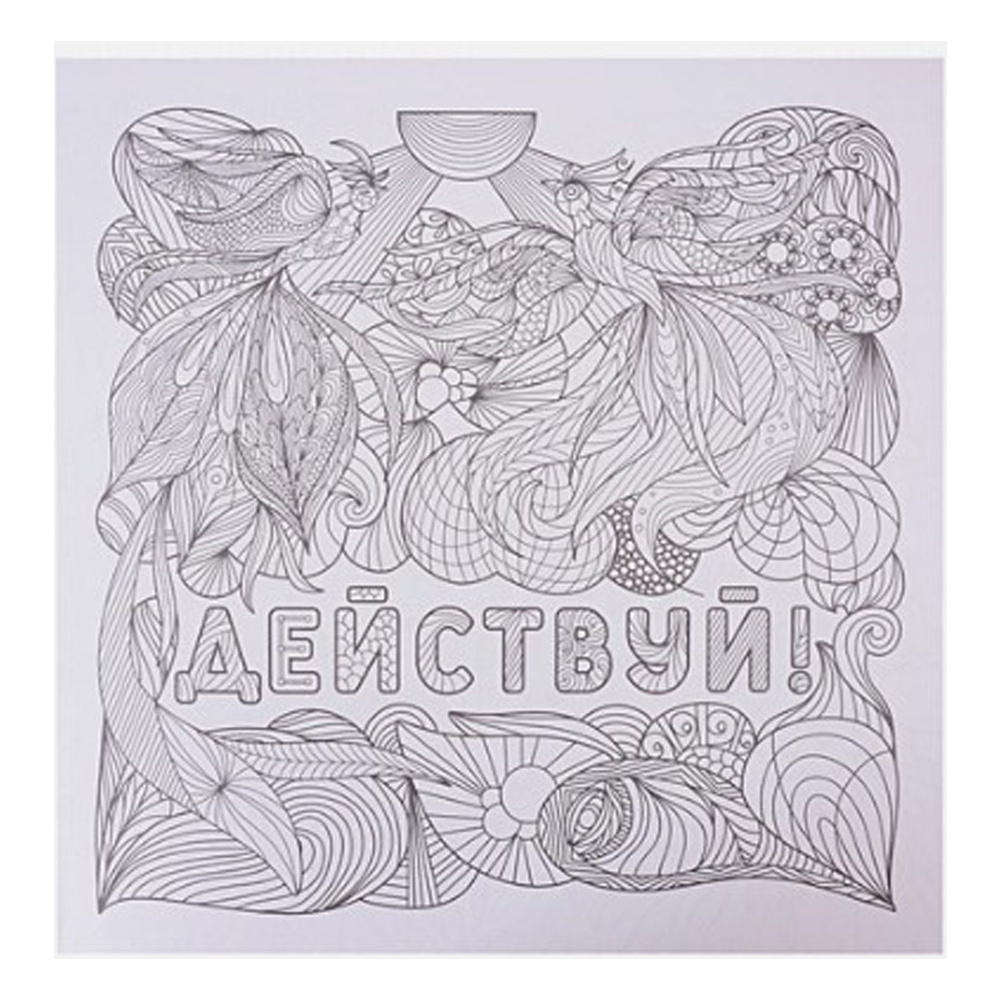 Раскраска-антистресс "Вдохновляющие фразы" - 5