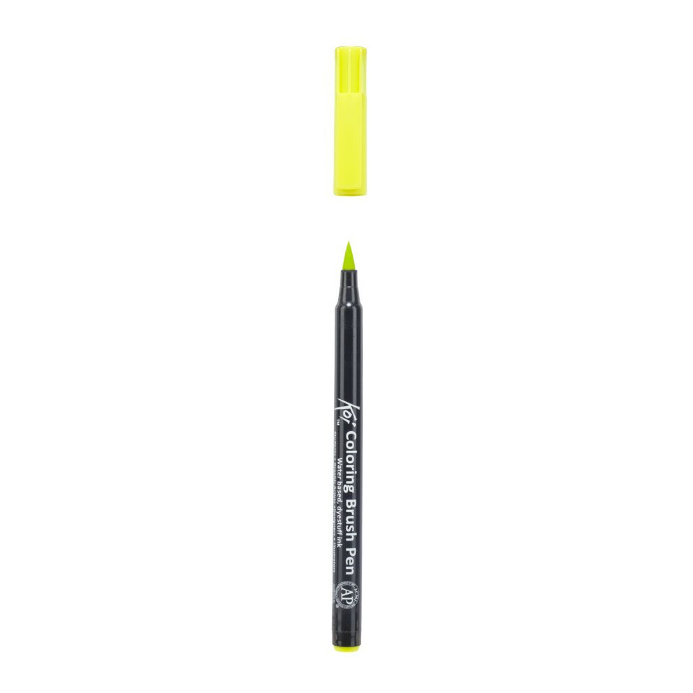Маркер акварельный "Koi Color Brush", салатовый - 3