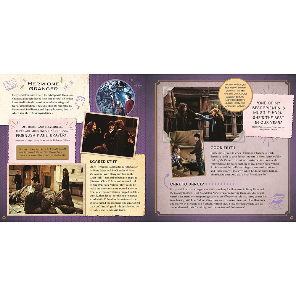 Книга на английском языке "Harry potter - friends & foes: a movie scrapbook",  Bros. Warner - 2