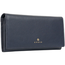 Кошелек "Monaco Navy", кожа, темно-синий