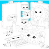 Раскраска "У-И-И-И! Я раскрашиваю KAWAII" - 2