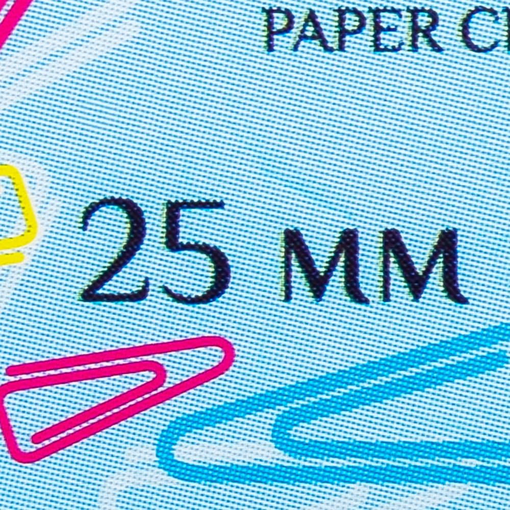 Скрепки цветные треугольные "Бугинком", 25 мм, 100 шт, цветные флуорисцентные - 4