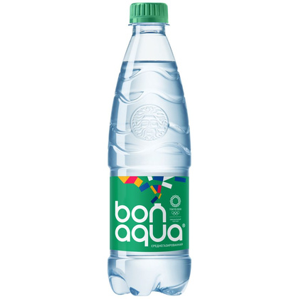 Вода питьевая "Bonaqua", среднегазированная, 0.5 л