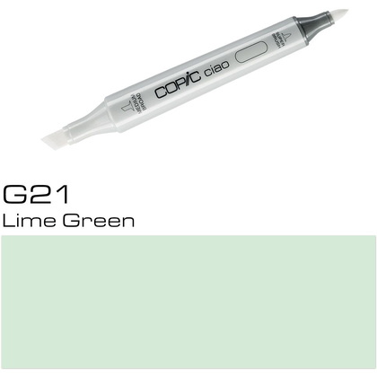 Маркер перманентый "Copic ciao" G-21, зеленый лайм