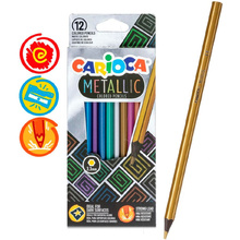 Цветные карандаши "Metallic", 12 цветов