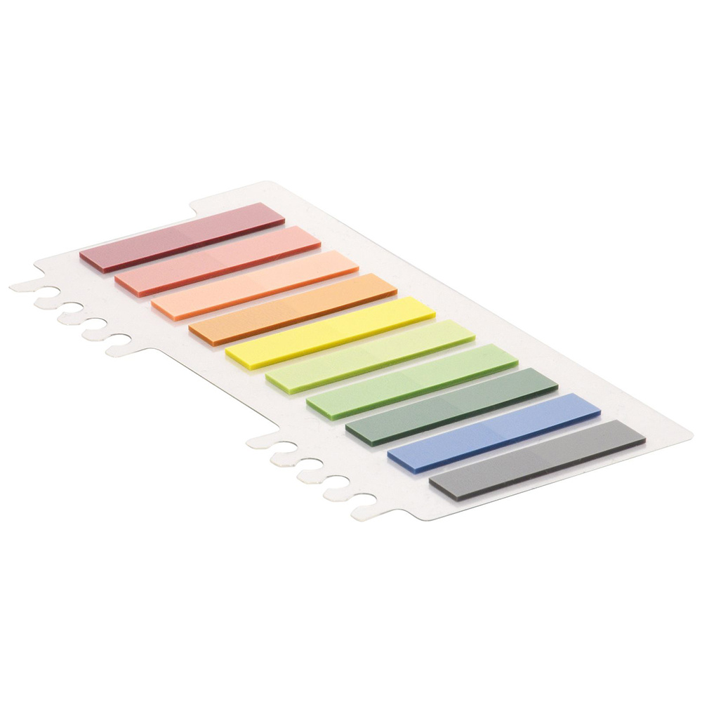 Закладки пластиковые "Lorex Plastic", 10x45 мм, 10 цветовx20 шт., ассорти - 2