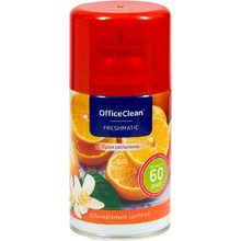 Освежитель воздуха "OfficeClean", сменный баллон, 250 мл, солнечный цитрус