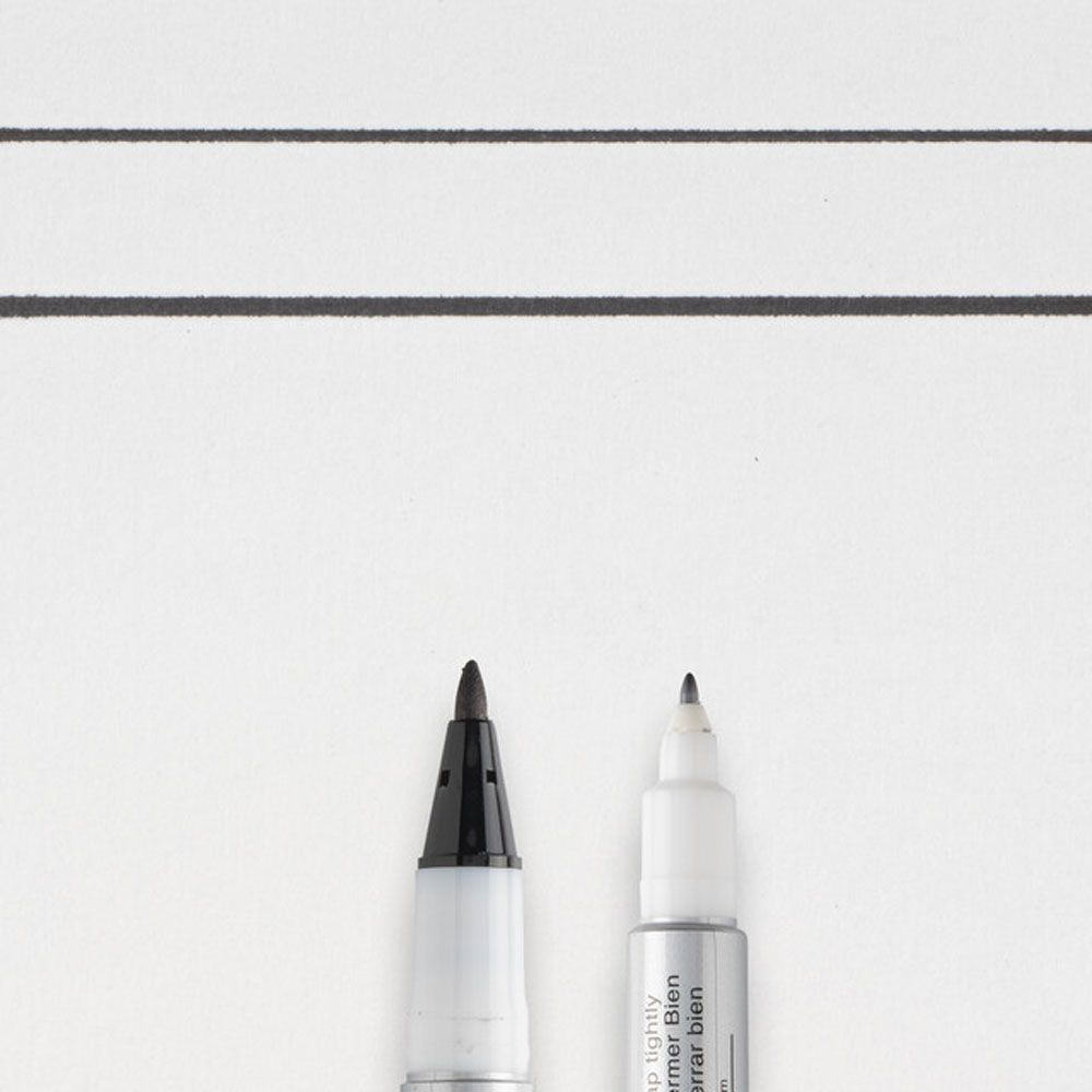 Маркер перманентный "Identy-Pen" двухсторонний, черный - 3