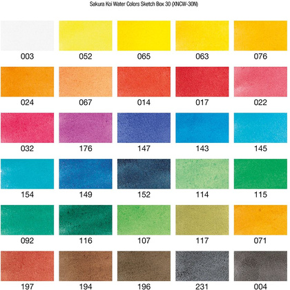 Краски акварельные "Koi Water Colors", 30 цветов  - 2