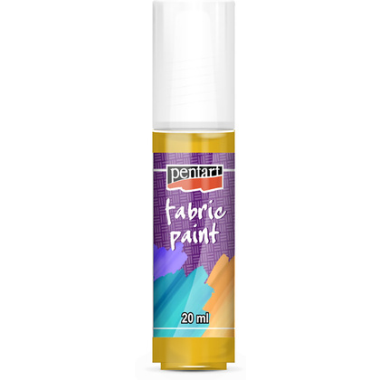 Краски для текстиля "Pentart Fabric paint", 20 мл, солнечно-желтый