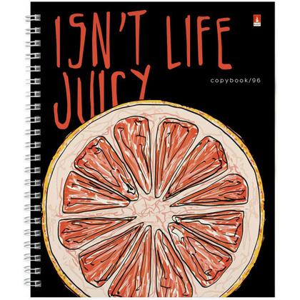 Тетрадь "Juicy life", А5+, 96 листов, клетка, ассорти - 3