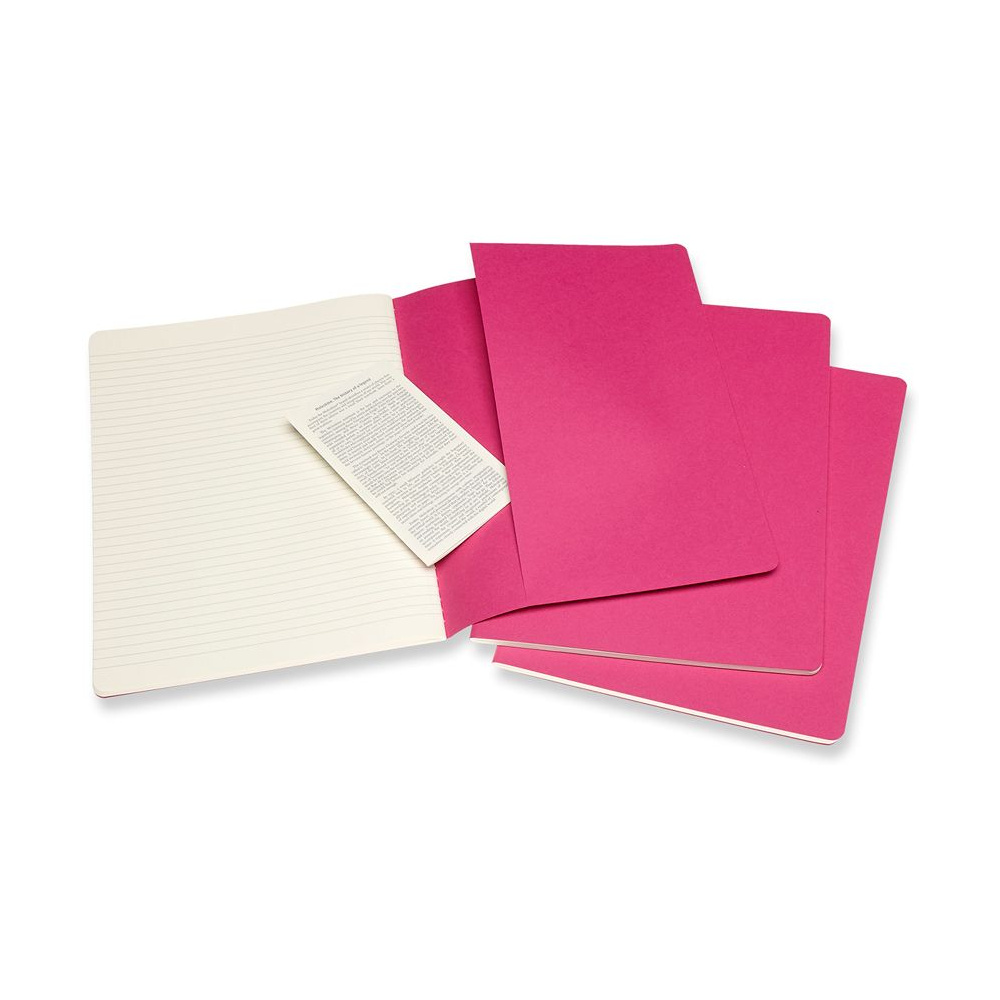 Блокнот "Cahier Journal Xlarge", А4, 190x250 мм, 60 л, 3 шт, розовый неон - 4
