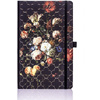 Блокнот "Vintage Tulip", А5, 96 листов, линейка, черный - 2