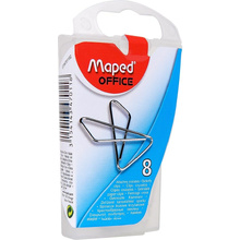 Скрепки-бабочки Maped, 30-40 мм, 8 шт, серебристый