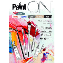 Блок-склейка "Paint'On", А5, 250 г/м2, 24 листа, ассорти