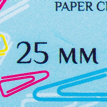 Скрепки цветные треугольные "Бугинком", 25 мм, 100 шт, цветные флуорисцентные - 4