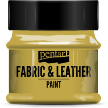 Краска для текстиля "Pentart Fabric & Leather paint", 50 мл, золото
