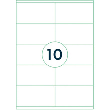 Самоклеящиеся этикетки универсальные "Rillprint", 105x57 мм, 100 листов, 10 шт, белый