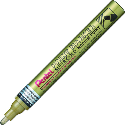 Маркер перманентный "Paint Marker MMP10", золотистый