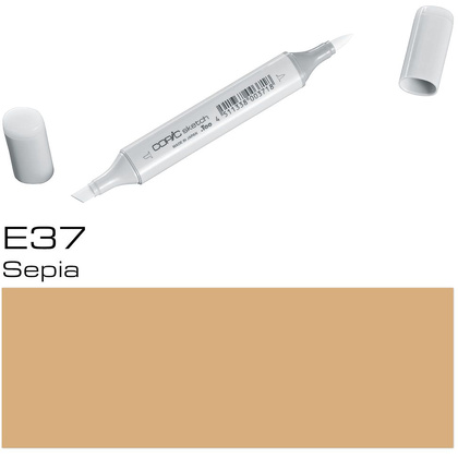 Маркер перманентный "Copic Sketch", E-37 сепия