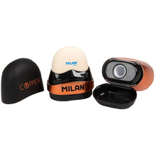Ластик-точилка Milan "Capsule copp", 1 отверстие, без контейнера