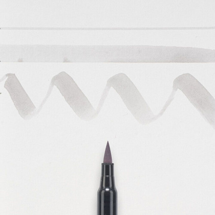 Маркер акварельный "Koi Color Brush", холодный светло-серый - 2