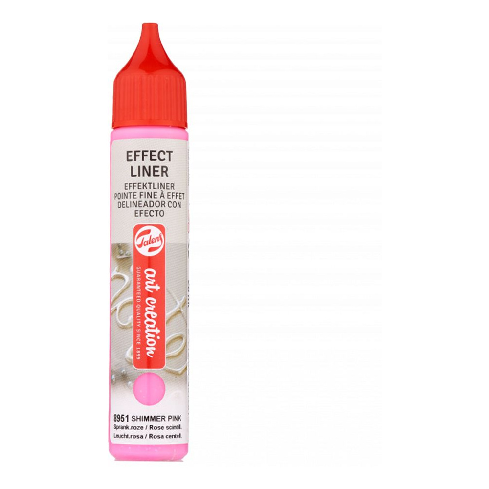 Контур декоративный "EFFECT LINER", 28 мл, 8951 блестящий розовый