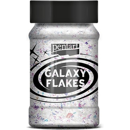 Хлопья декоративные "Pentart Galaxy Flakes", 15 г, белый Юпитер