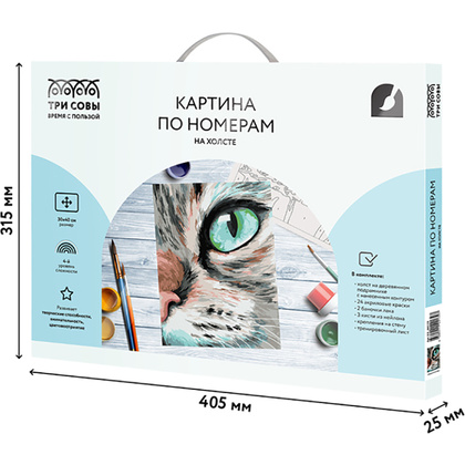 Картина по номерам "Кошачий взгляд" - 7